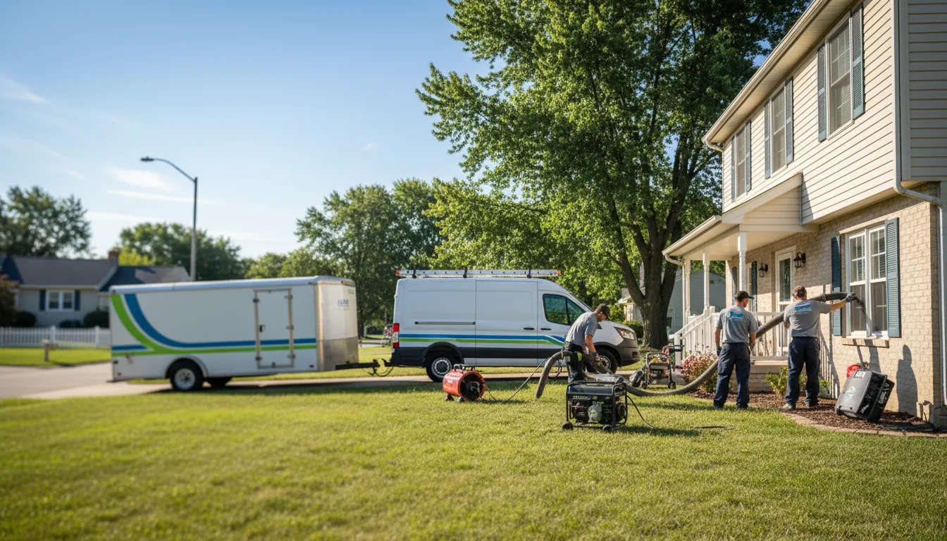 Flooded Basement Restoration And Cleanup With Repair in Cerro Gordo, IL near me